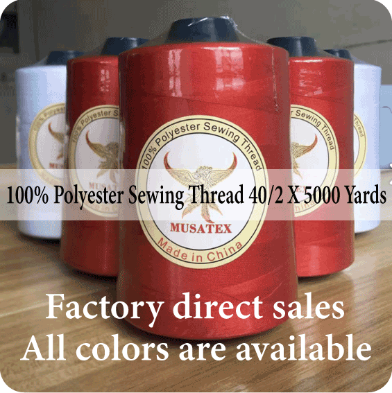 100% Polyester Sewing Thread 40/2 X 5000 Yards