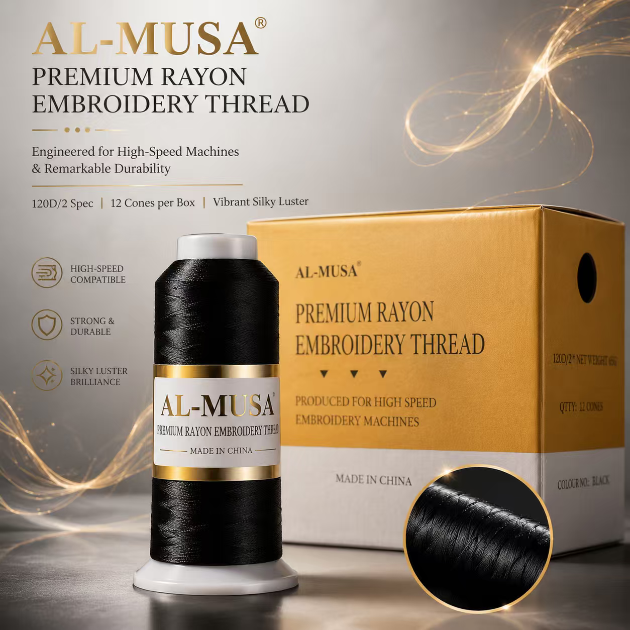 AL-MUSA  Embroidery Thread 120D/2 65G
